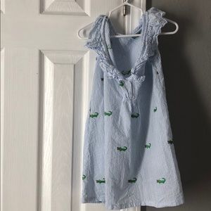 Lilly and Me seersucker sundress.